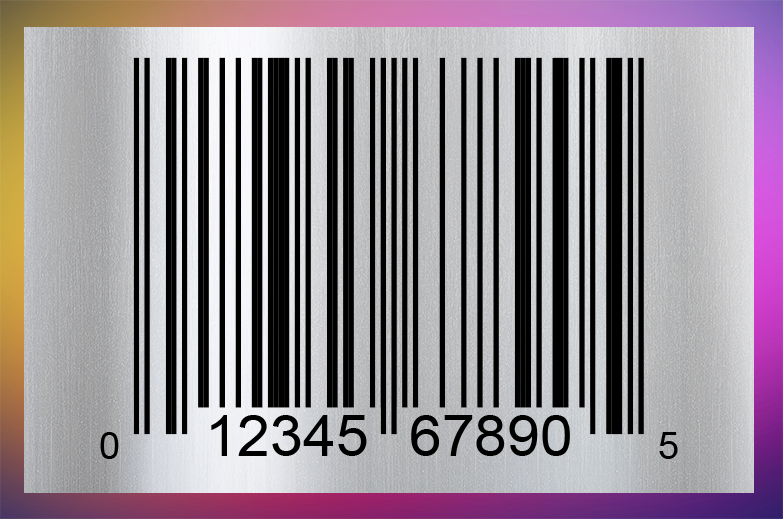 Image showing bar code on software