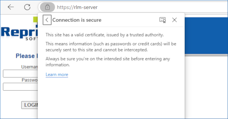 Using SSL Certificates HTTPS with RLM